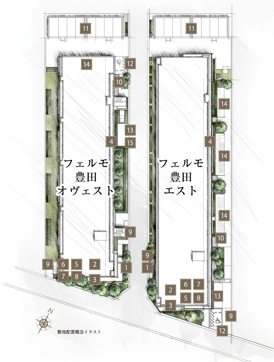 敷地配置図